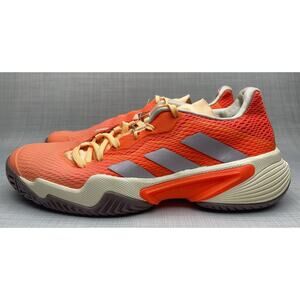 Adidas Tennis Barricade Athletic Tennis Shoes Solar Orange HP7416 Size 8